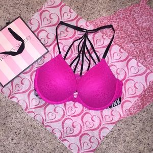 Pink Push Up Bra